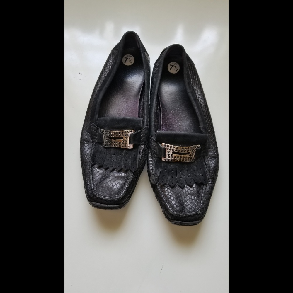 Diana Ferrari soft black driving moccasins